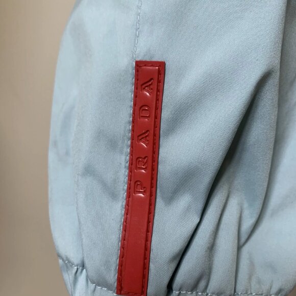 SKY BLUE PRADA SPORT OVERSHIRT - Picture 9 of 10
